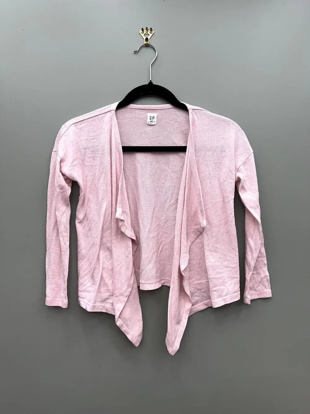 Gap Kids Pink Open Front Cardigan Sweater Size S 6-7